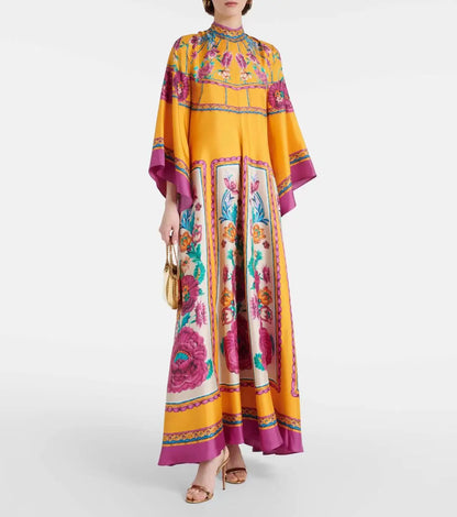 Sculpted Elegance™ Floral Maxi Dress