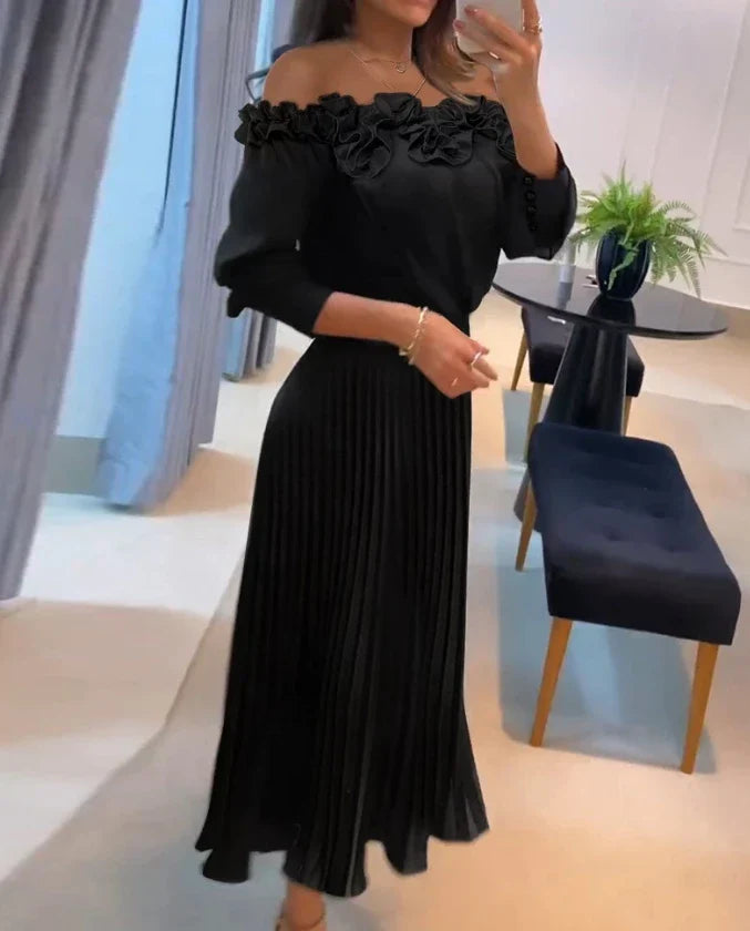 Catherine | Off-shoulder Maxi Dress
