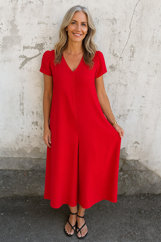 Carmella | Effortless V-Neck Jumpsuit