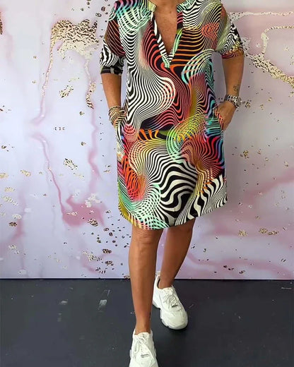 Sanne | Colorful Patterned Dress