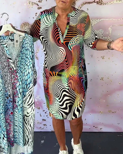 Sanne | Colorful Patterned Dress