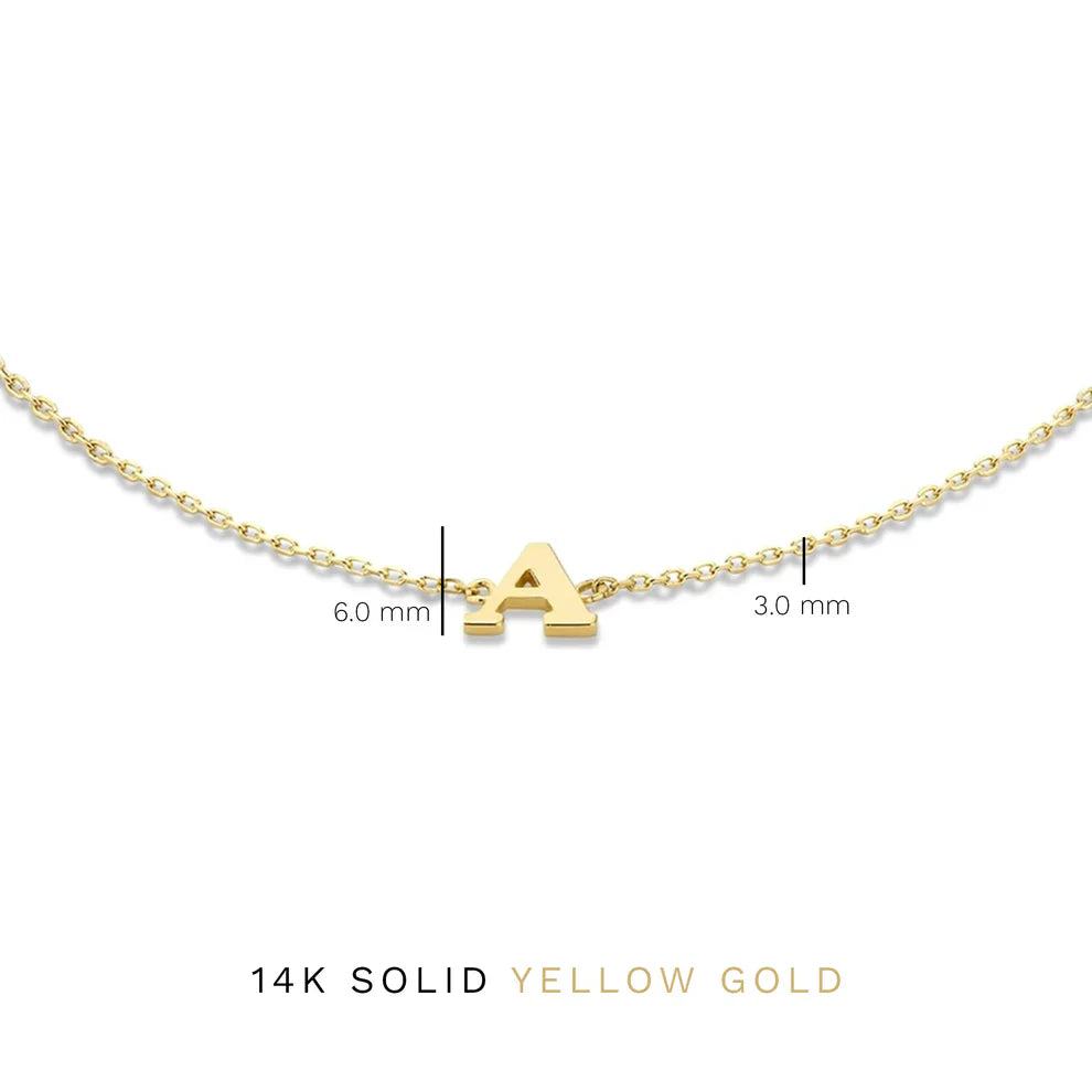 Vita Signa Initial Bracelet | Gold 14k