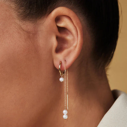 Delia Crest Earrings | Gold 14k