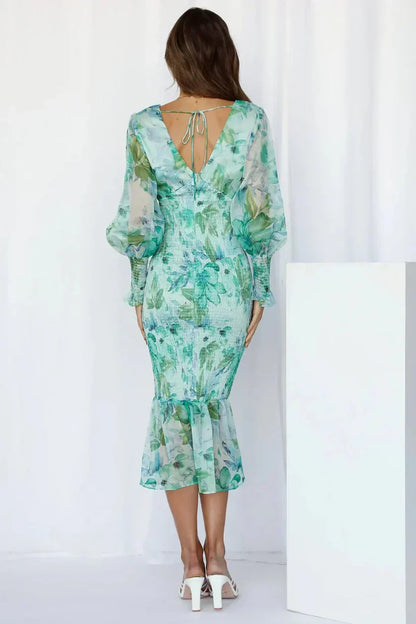 Meagan | Floral Puff Sleeve Dress
