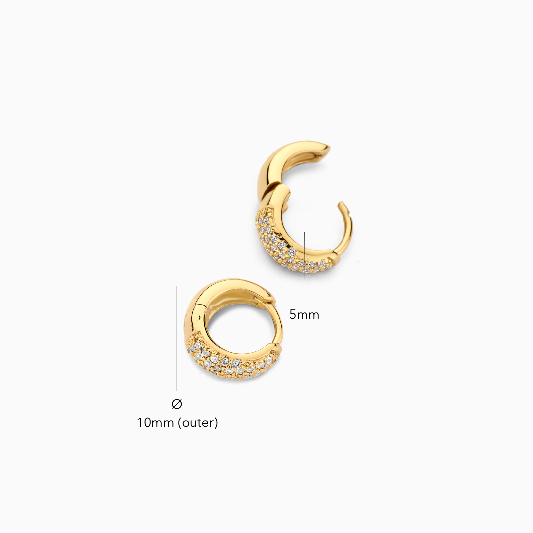 Jules Mini Hoops | Gold 16k